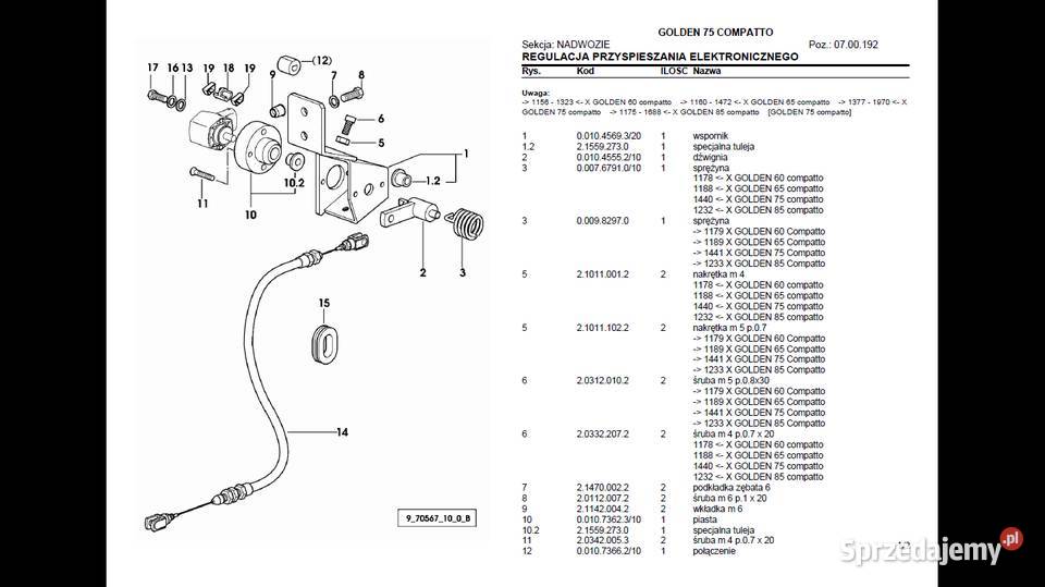 SAME GOLDEN 75 COMPATTO katalog części w języku Gdańsk
