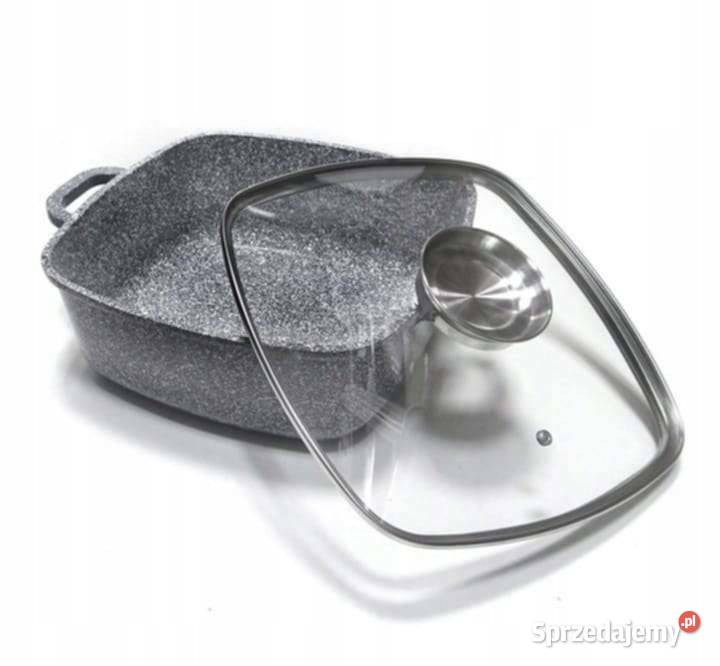 Garnki brytfanki marmurkowe 3 szare zachodniopomorskie Szczecin sprzedam