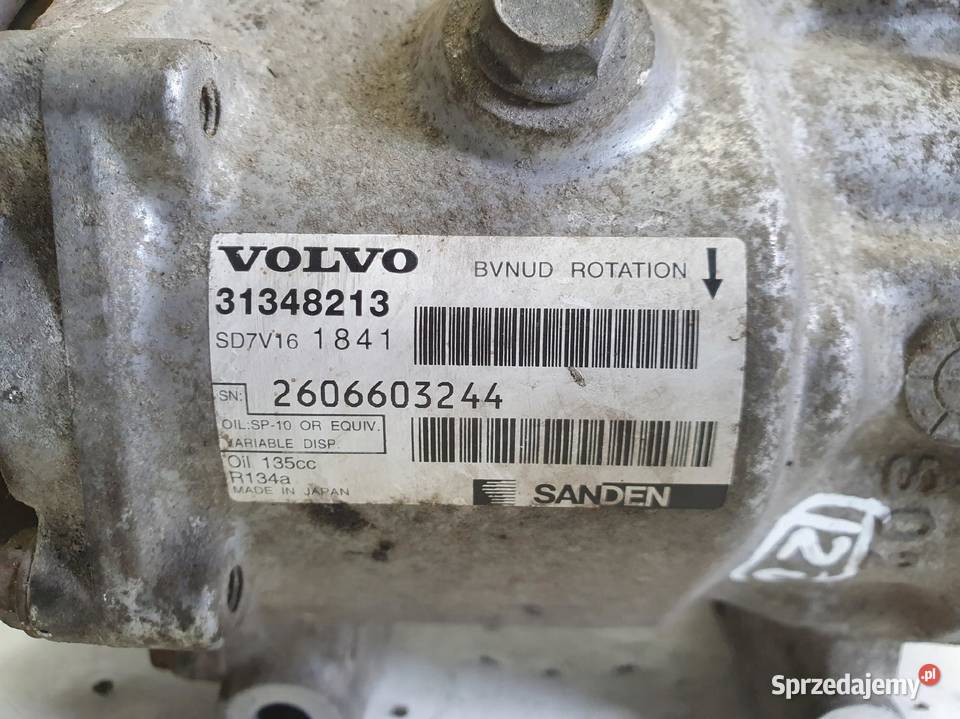 SPRĘŻARKA KLIMATYZACJI Volvo V60 S60 II 16 D2 Części samochodowe Chełm sprzedam