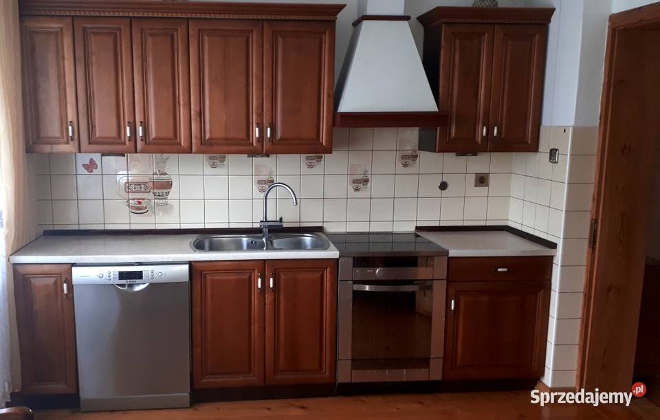Meble kuchenne drewniane zestaw stan Komplety mebli śląskie Poręba