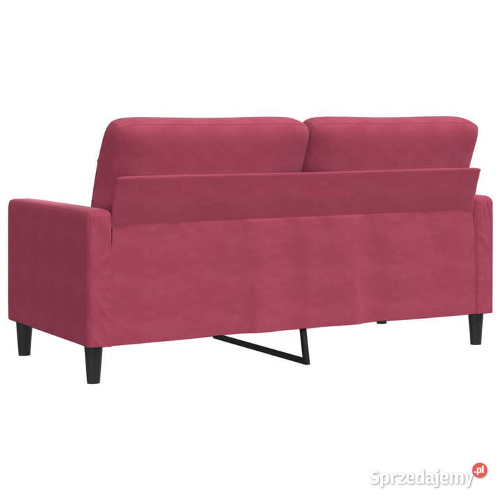 Sofa 2osobowa winna czerwień 140 tapicerowana mazowieckie Warszawa sprzedam