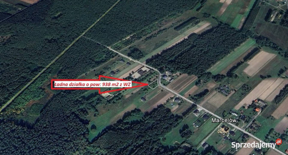 Grunt 987m2 Marcelów łódzkie