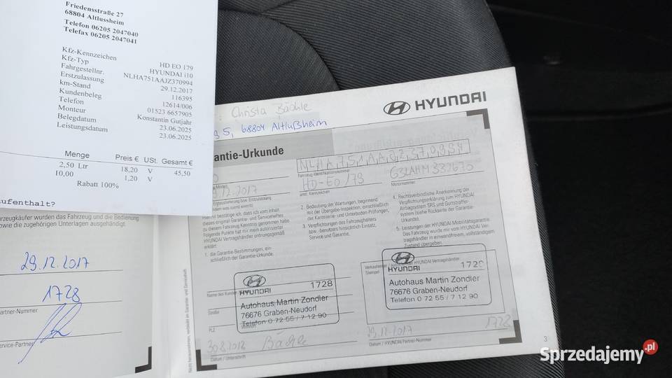 Hyundai i10 benzyna i10 Łomża sprzedam