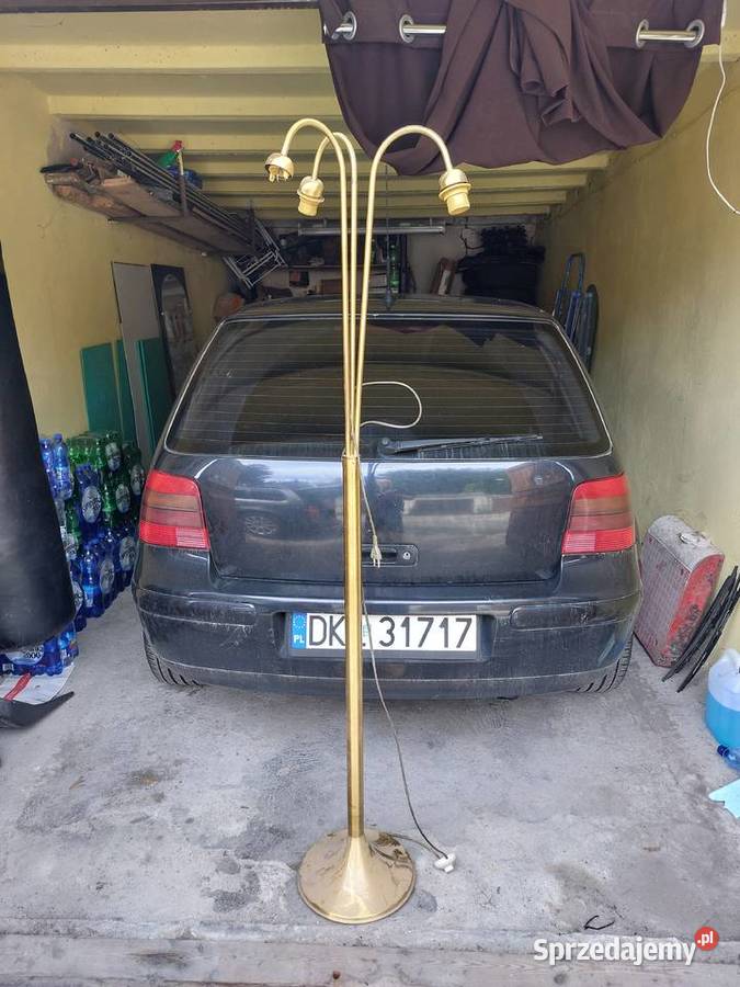 Lampa stojąca złota Lampy podłogowe Bystrzyca Kłodzka sprzedam