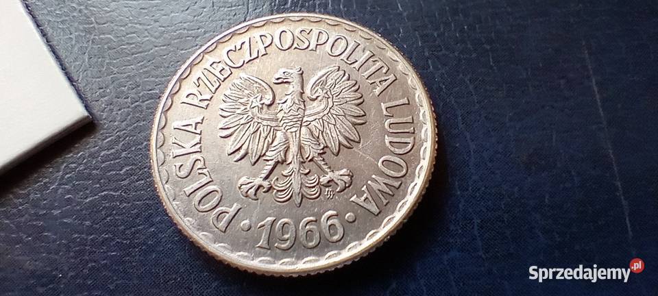 Stare monety 1 złoty 1966 PRL Polska cudo Numizmatyka podkarpackie Lesko