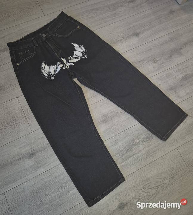 Spodnie jeansowe Baggy Y2K Streetwear M Rozmiar 170 Łódź