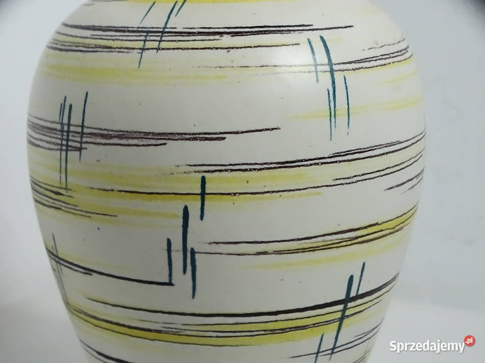 Piękny Wazon Vintage MidCentury Modern GERMANY lubelskie Biłgoraj