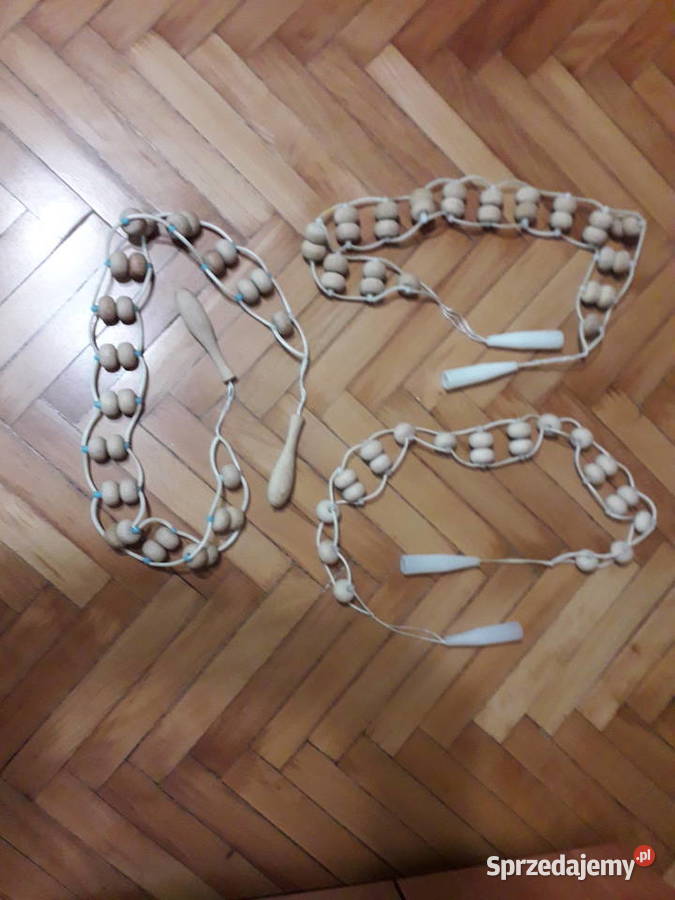 Przyrząd do masażu drewniane niewielkie rolki Kraków sprzedam