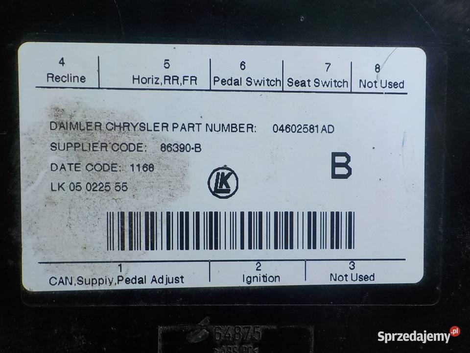 CHRYSLER GRAND VOYAGER V 28 CRD 08r 5D modul osobowe Suków