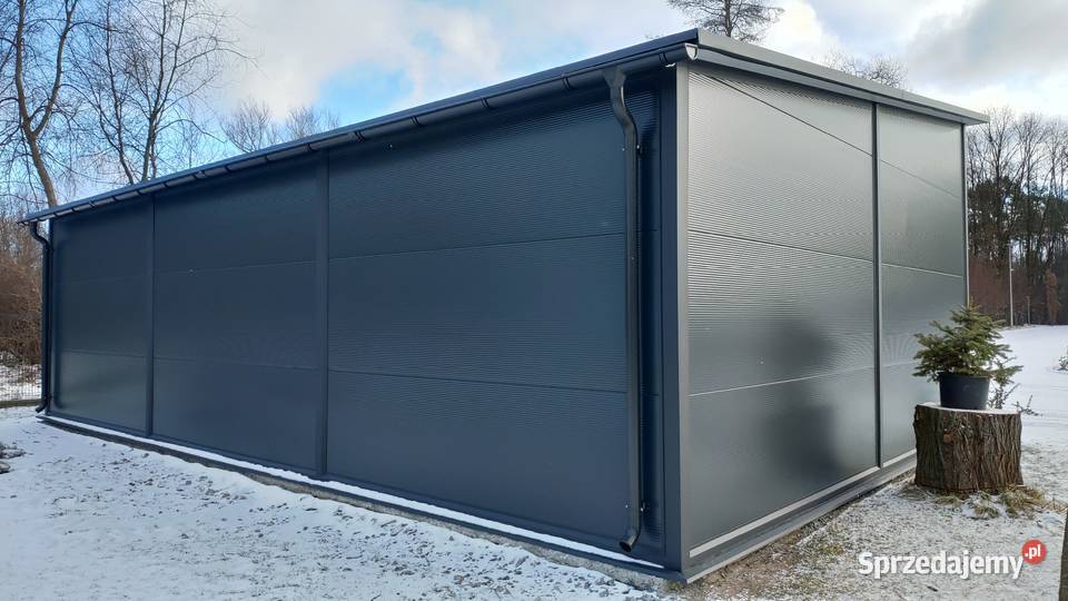 Hala stalowa garaż 75x11 ocieplany płyta mazowieckie