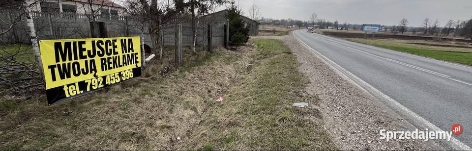 Miejsce na reklamę drodze krajowej 63 mazowieckie Suchożebry