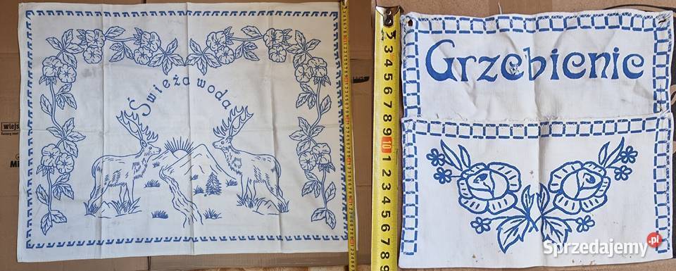 2 x Makatka Kuchenna PRL Zimna Woda Kieszeń Akcesoria kuchenne Sosnowiec