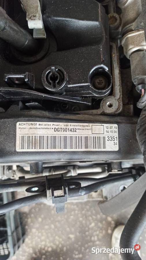 Silnik DGT DGTA 16 TDI vw skoda USZKODZONY Silniki kompletne sprzedam