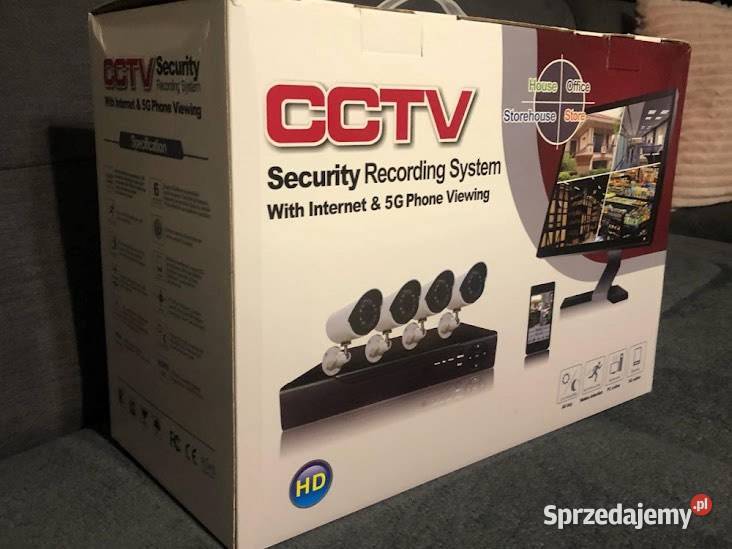 Zestaw monitoringu 4 kamery 5MPX FULL HD wielkopolskie