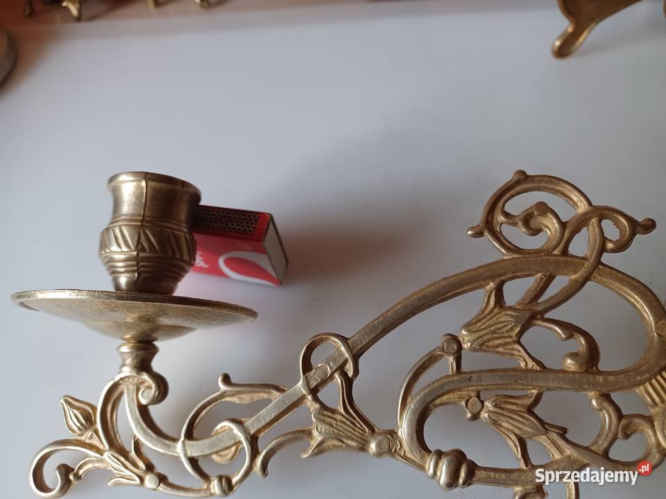 Świecznik mosiężny do pianina Poznań