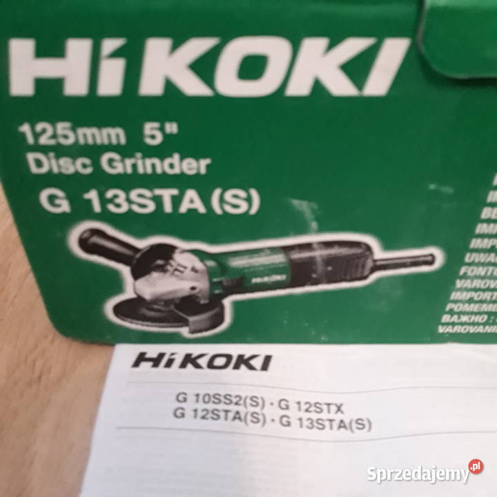 Szlifierki kątowe HIKOKI G23SW2 i G13STAS Ciechanowiec