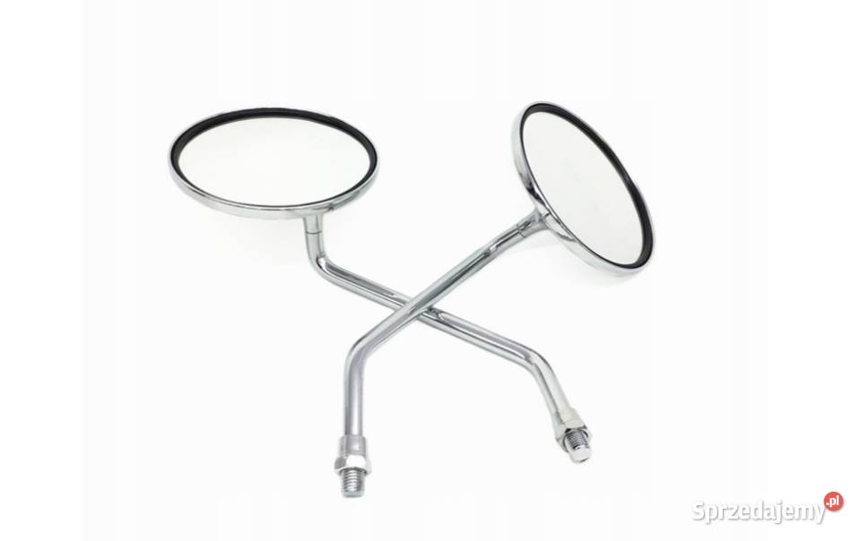 LUSTERKA DO MOTOCYKLA SKUTERA OKRĄGŁE CHROM M 8 Sosnowiec