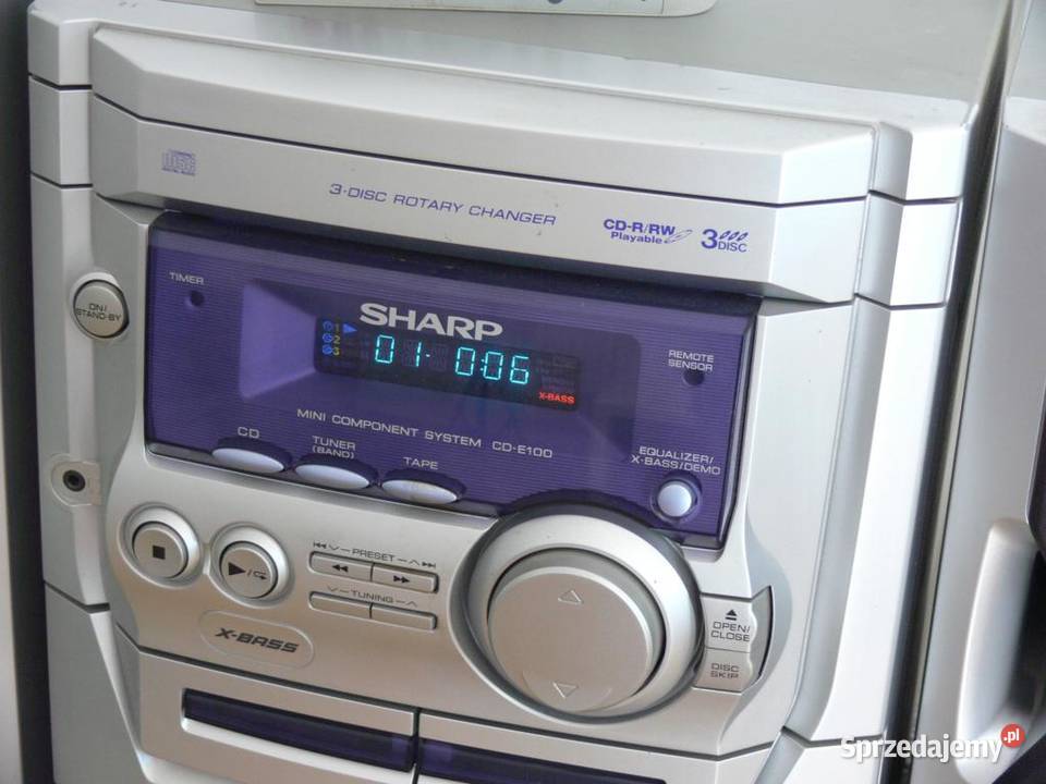 Wieża Sharp kol pil sprawna WYSYŁKA Jasło