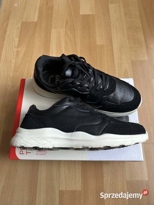 Czarne buty skórzane damskie 40 Obuwie sportowe Warszawa