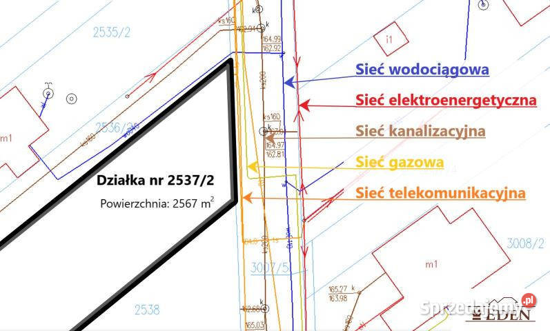Grunt Łuków 2567m2 Nieruchomości