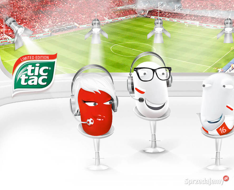 Nowa maskotka poduszka Tic Tac Kibic Komentator Maków Mazowiecki