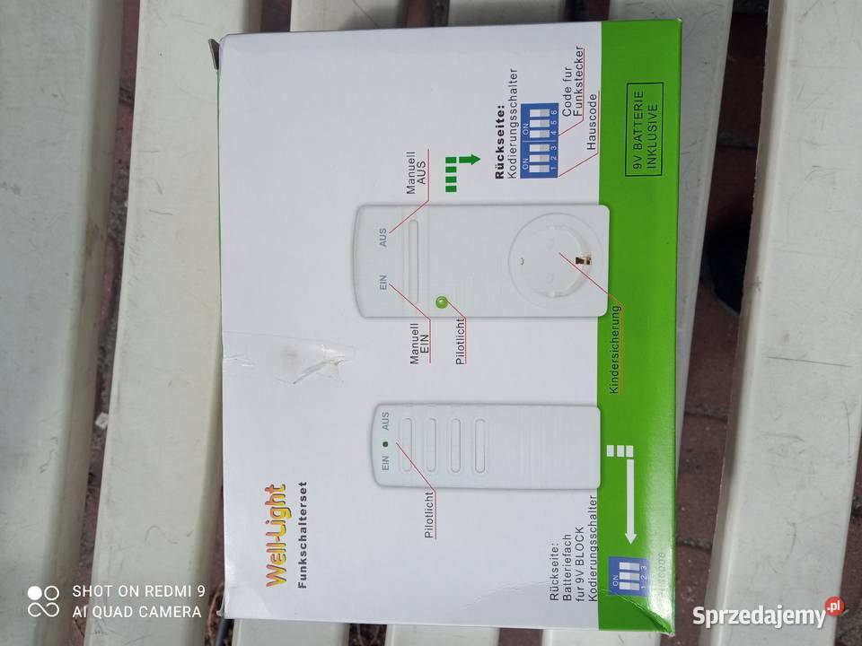 sprzedam gniazdka sterowanie pilotem komplet 3 biały