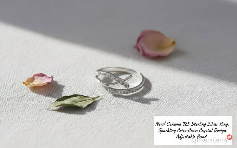 Srebrny Pierścionek Próba 925 Regulowany dolnośląskie Wrocław