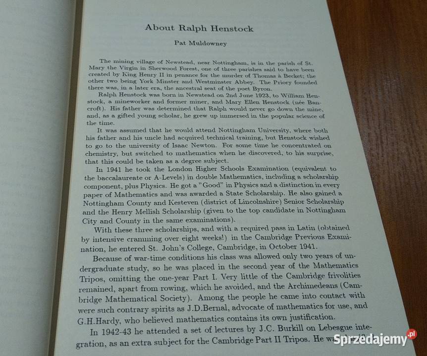 integrals proceedings of the Henstock Gdańsk