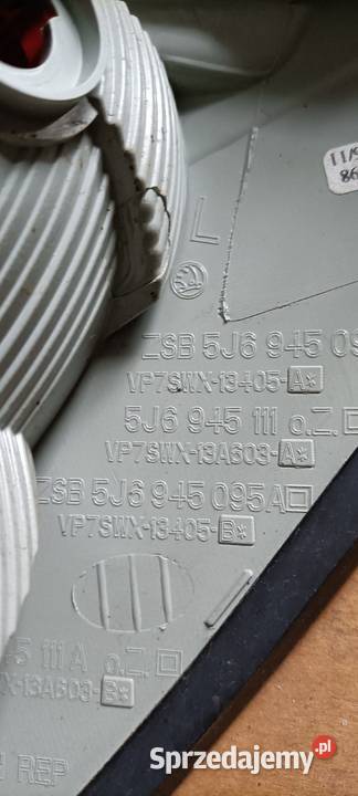 Lampa tylna lewa skoda fabia II 0714 hb kombi Luzino