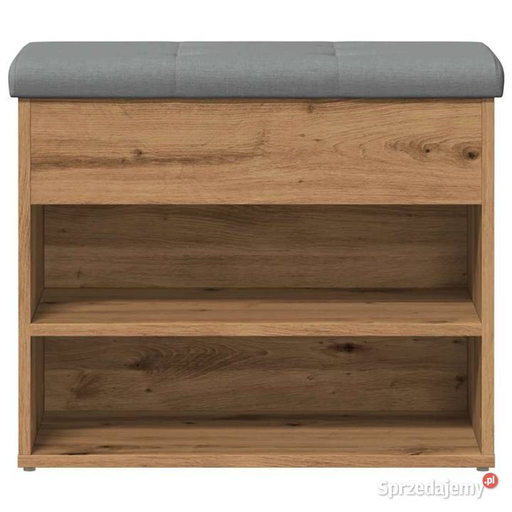 vidaXL Ławka na buty dąb artisan 62x32x50 Drewno Warszawa