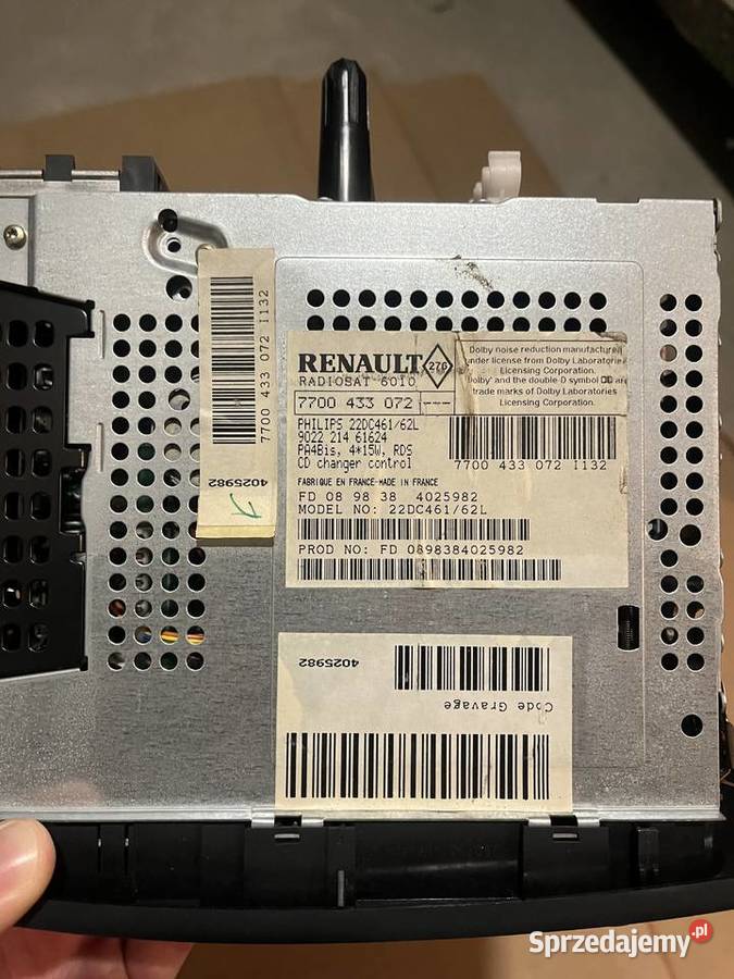 Radio samochodowe Renault MEGANE 9698 Poznań