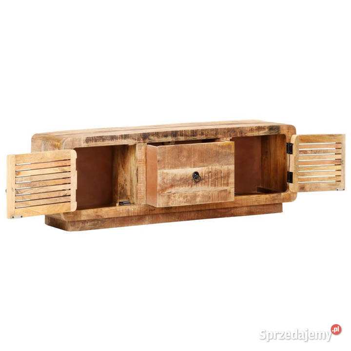 Szafka pod TV 120x30x40 surowe drewno mango Warszawa