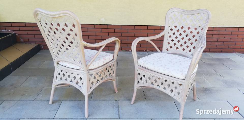 Fotele rattanowe stylowe krzesła ogrodowe na Garwolin