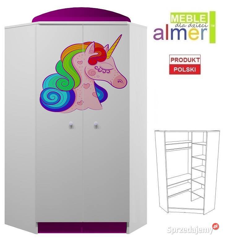 JEDNOROŻEC 14 N28 szafa narożna dziecięca 95x95 Siedlce