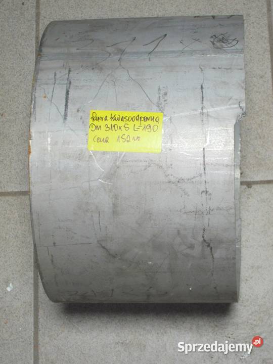 Rura nierdzewna 310 x 5 L190 mm zachodniopomorskie Koszalin
