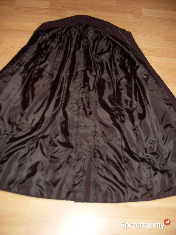 płaszcz gruby zimowy 44 46 ocieplany długi Zimowa  Wesoła