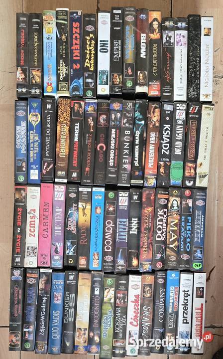 Sprzedam kasety vhs różne gatunki filmowe Koszalin
