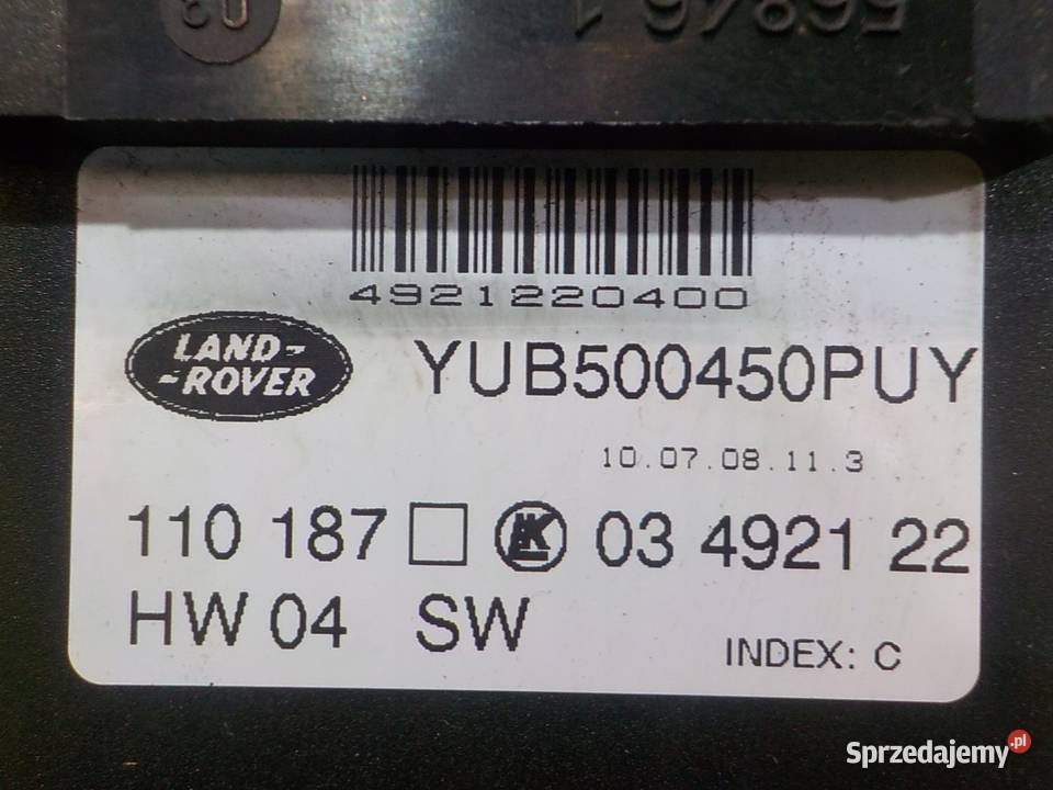 RANGE ROVER L322 LIFT 36 TD V8 sterownik fotela Suków