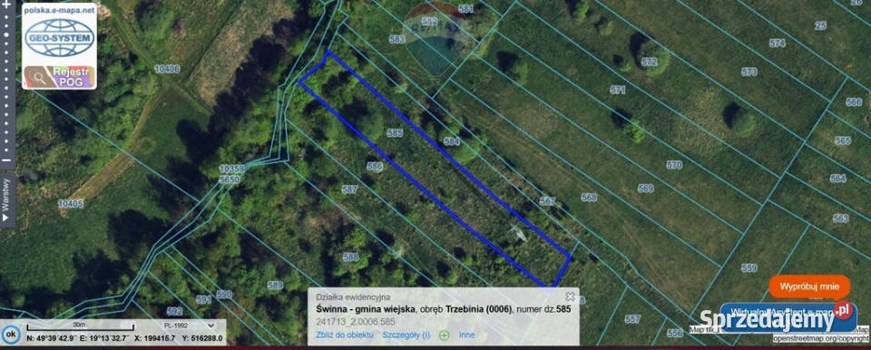 Działka budowlana w miejscowości Trzebinia budowlana Nieruchomości śląskie