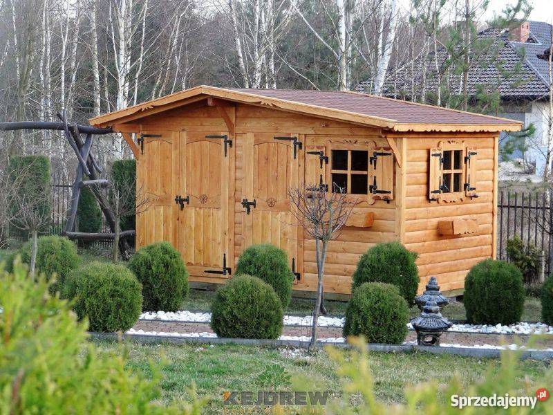 Duży domek z zamykaną drewutnią Hubert domek Piła Pierwsza sprzedam