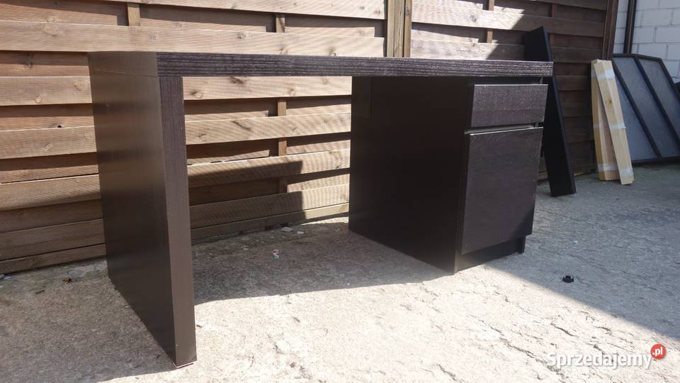 Biurko IKEA Malm czarnobrąz WYPRZEDAŻ mazowieckie