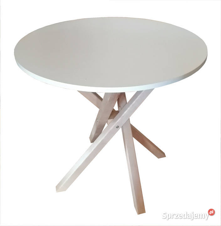 STÓŁ FI 60 OKRĄGŁY BIAŁY STOLIK ŁAWA PODSTAWA warmińsko-mazurskie Tołkiny