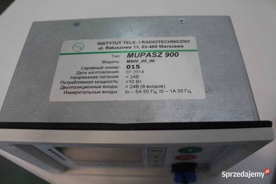 Zabezpieczenie MUPASZ 900 RS 485 24V DC 116110 Włoszczowa