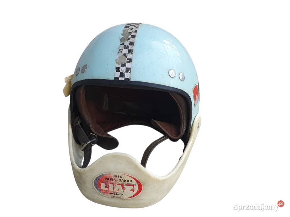 Stary kask orzeszek motocyklowy Czechosłowacja Cieszyn