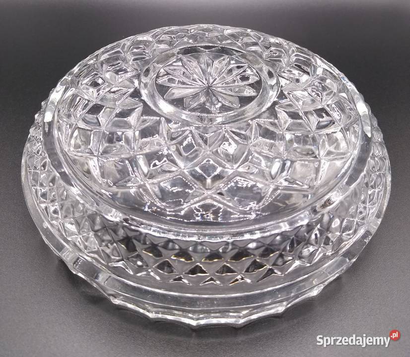 Kryształowa popielniczka kryształ PRL vintage Gdańsk