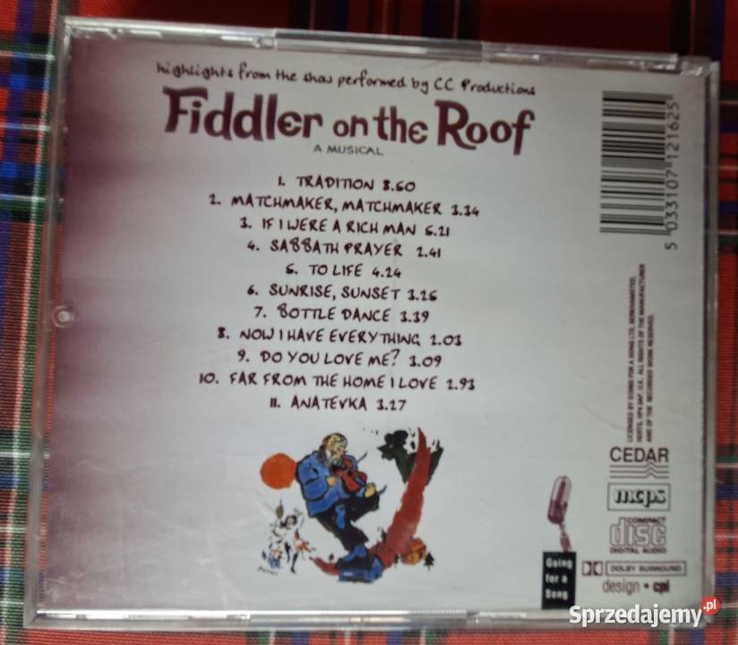 Fiddler on the Roof The MusicalCD Kraków