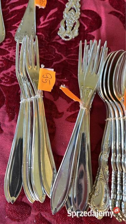 Platerowe łyżeczki widelczyki Jeden komplet pomorskie Gdańsk