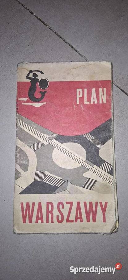 Plan Warszawy 1969 wydanie PRL rzadki oryginał Łęczyca