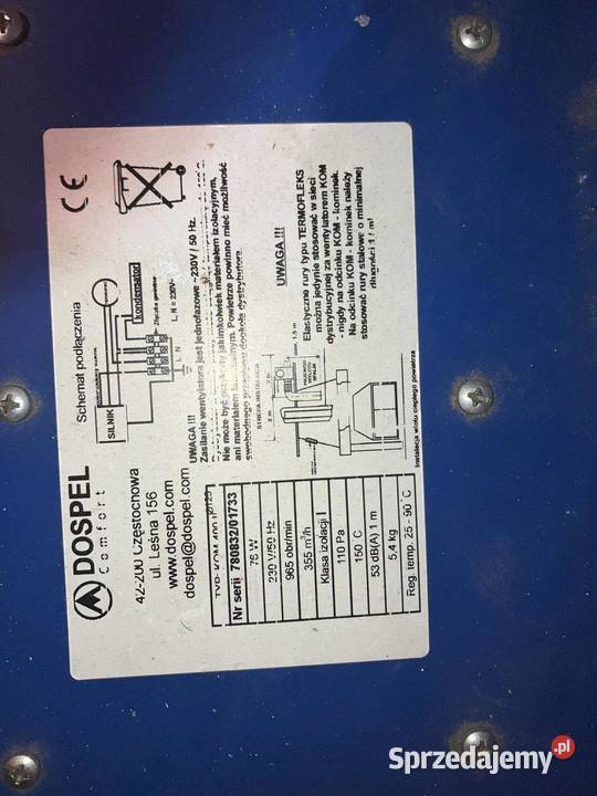 Dospel turbina kominkowa kom 400 Pszczyna