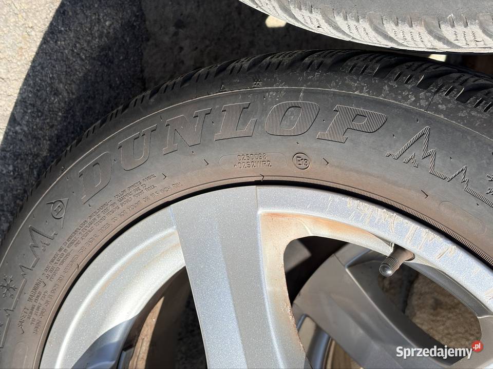 Koła Alufelgi z oponami zimowymi Dunlop 20555 świętokrzyskie Ostrowiec Świętokrzyski